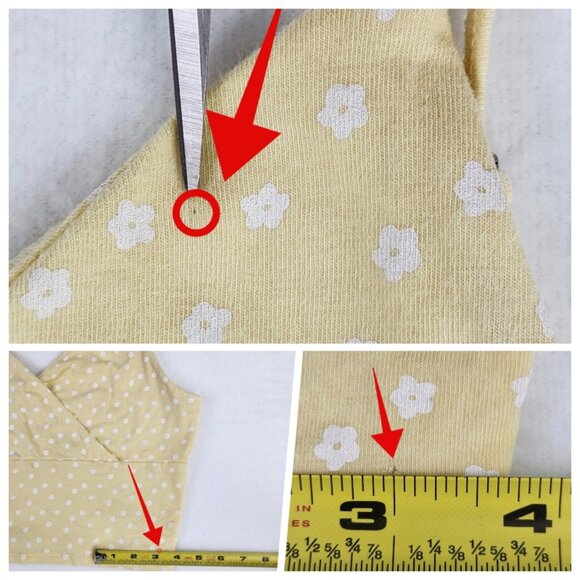 Hollister Womens Crop Top Size L Yellow - Picture 4 of 8